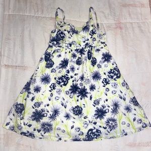 Penelope Mack girls size 4T navy blue and yellow floral dress